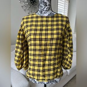 Zara Basic Checkered Blouse USA S EUR S MEX 26
